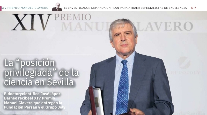 Premio Manuel Clavero a José López Barneo
